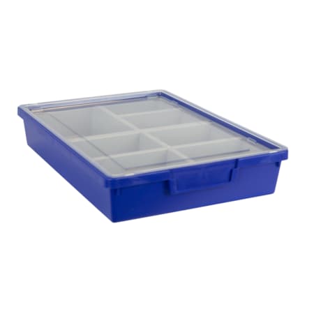 Storsystem Bin, Tray, Tote, Blue, High Impact Polystyrene, 12.25 in W, 3 in H CE1950PB-NK0301-1